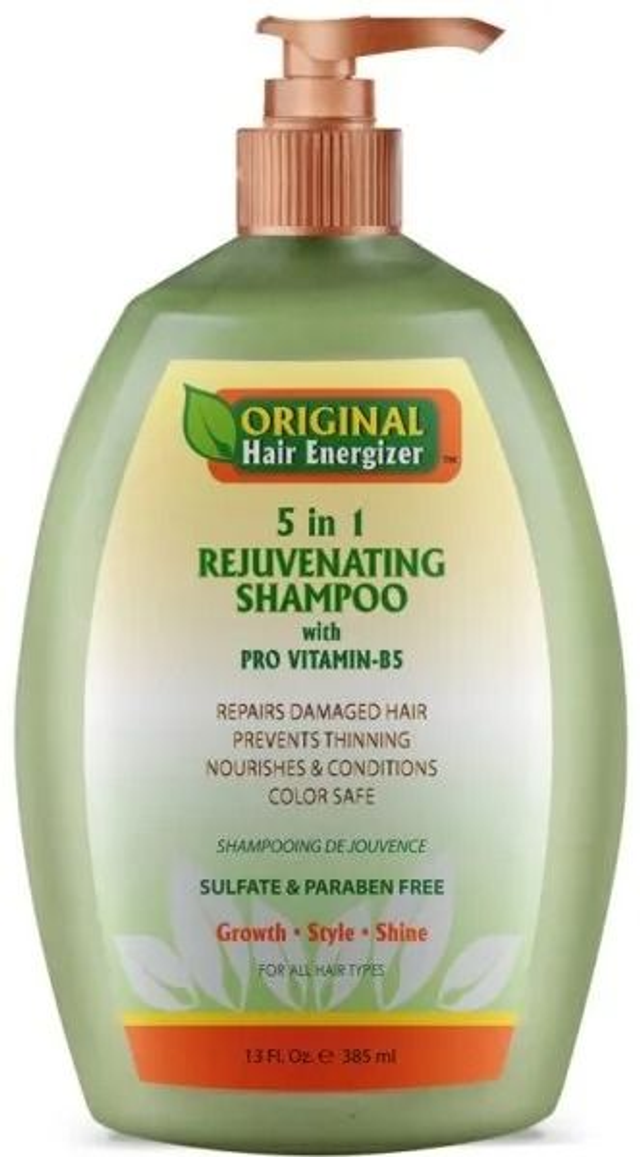 Organic Hair Energizer: 5 in 1 Rejuvenating Shampoo 13oz