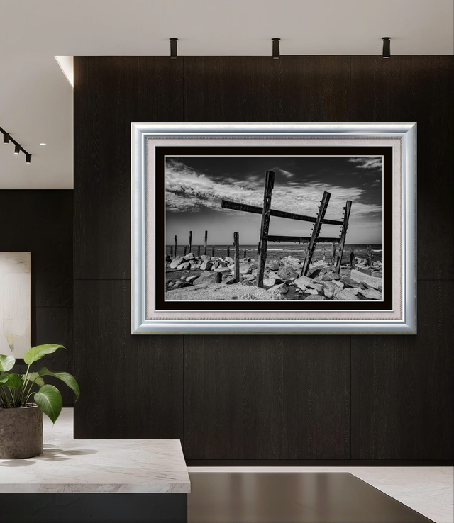 Happisburgh Norfolk - The Old Sea Defences - Print Only