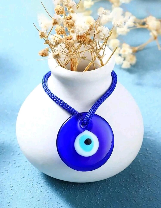 Oeil bleu en verre de Murano - 3cm - à l'unité 