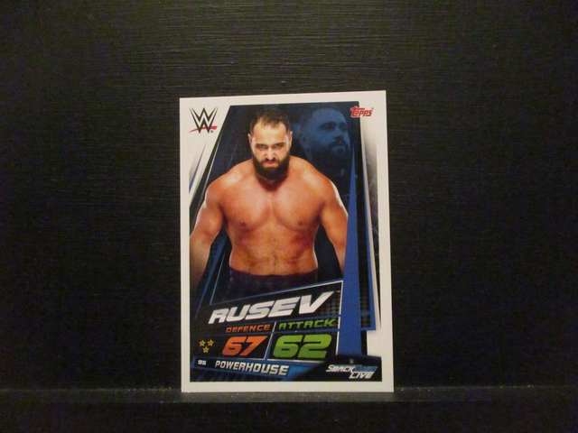 Rusev - Smackdown Live Slam Attax Universe Original Trading Card #95