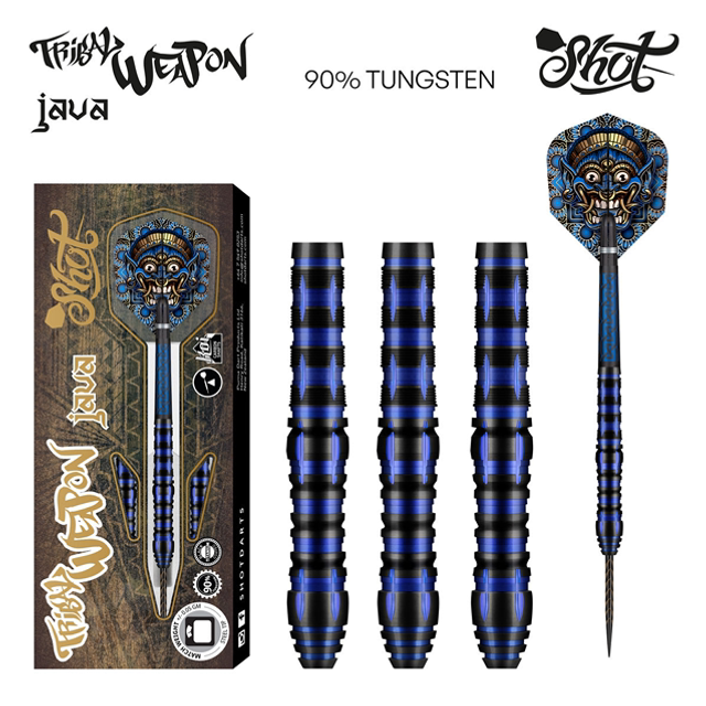 SHOT TRIBAL WEAPON JAVA 90% TUNGSTEN DARTS 24g