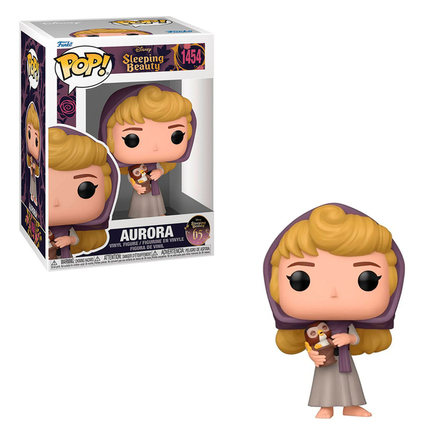 Funko Sleeping Beauty 65th Anniversary POP! Disney Vinyl Figure Aurora W/Owl 9 Cm