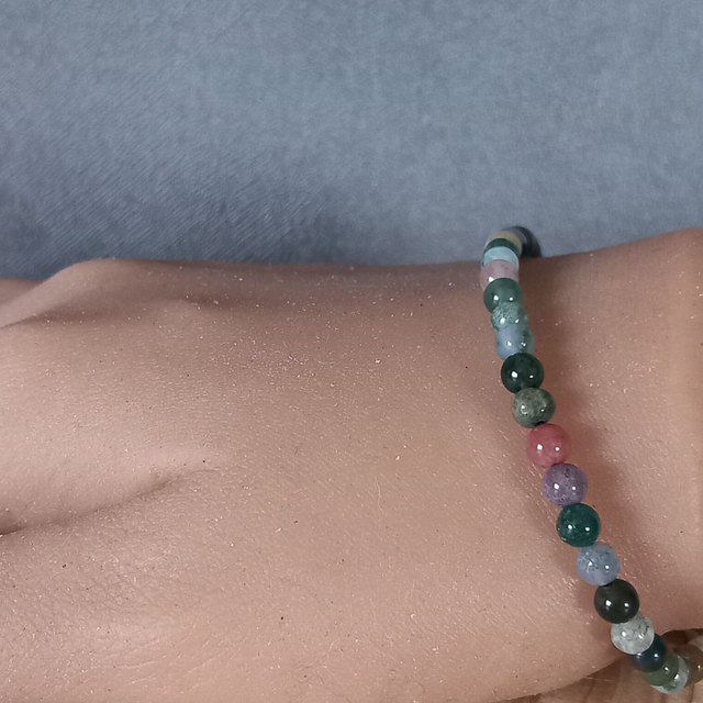 Bracelet ajustable en Agate indienne