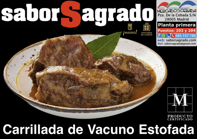 Carrillada de Vacuno Estofada