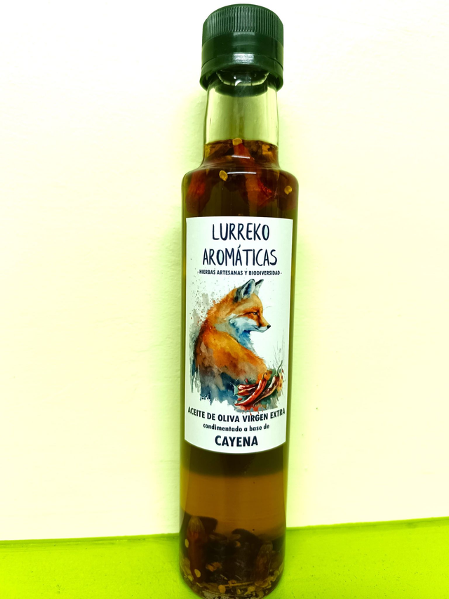 ACEITE de CAYENA BIO VIRGEN EXTRA CONDIMENTADO