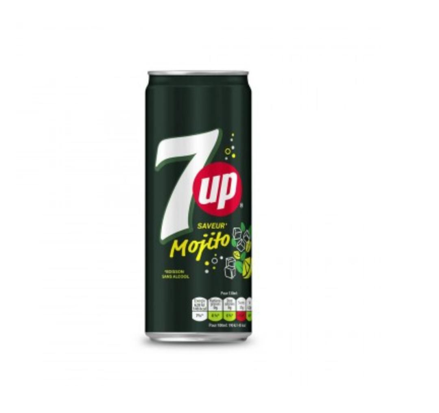 Canette 7up mojito 33cl