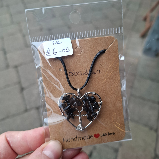 Heart Crystal Tree Necklace