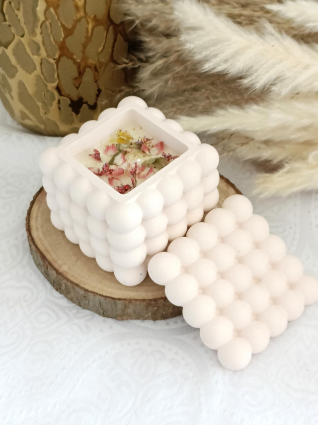 Bougie bubble cube 