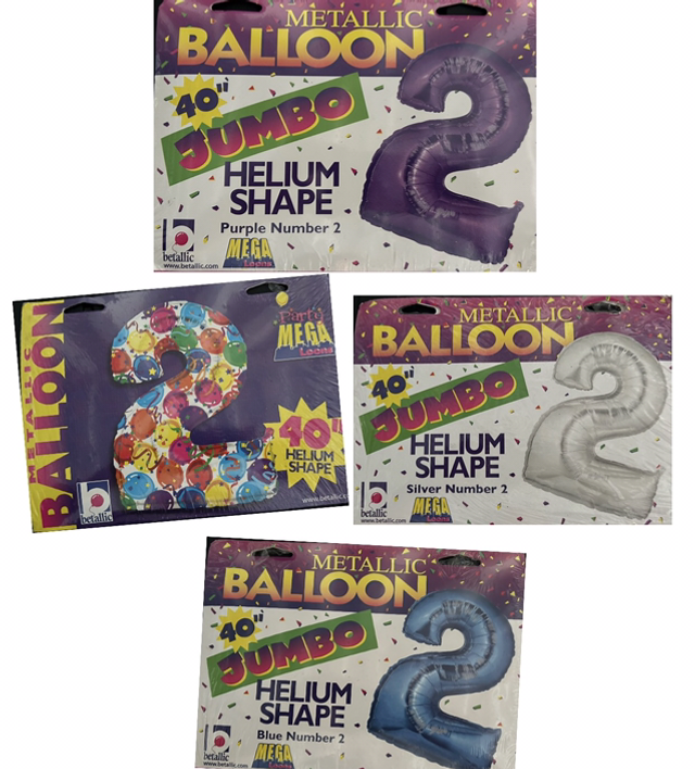 Helium Balloon - Purple 2 - Large - PS008
