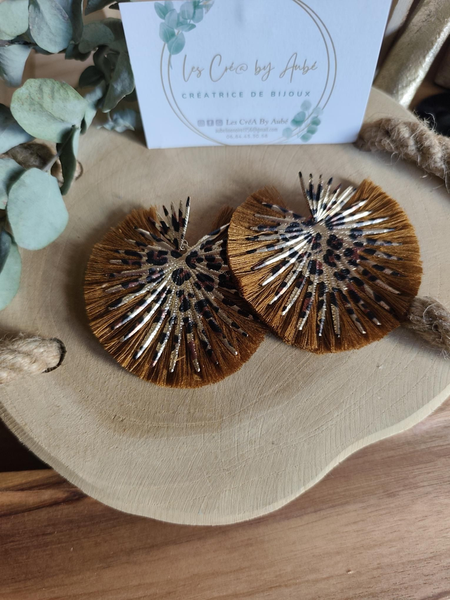 BO BIG BOHEME ETOILE LEOPARD/ POMPONS CAMEL 0001315