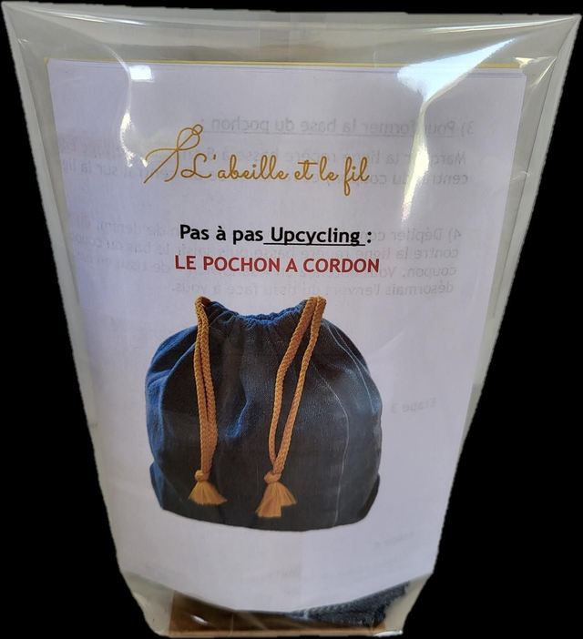 Kit upcycling Pochon à cordon 