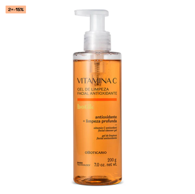 Vitamina C Gel de Limpeza Facial Antioxidante 200g 7.0oz. net wt
