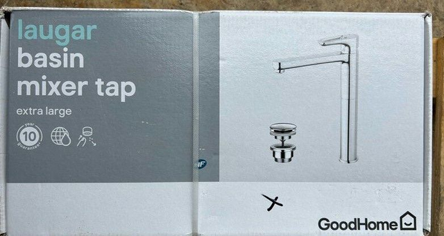 Mitigeur haut de lavabo chromé GoodHome Laugar