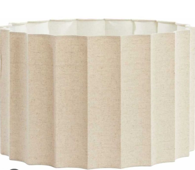 DISLI natural linen shaped lampshade