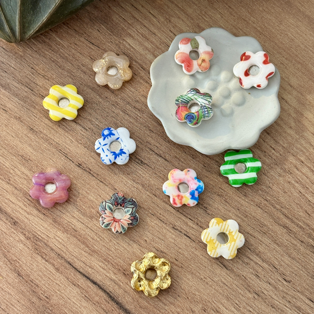 Les perles Barbara à motifs 