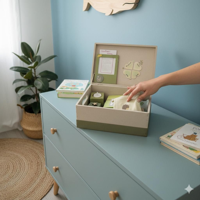 Box Souvenir Luxe Complète : L'Écrin des Premiers Trésors