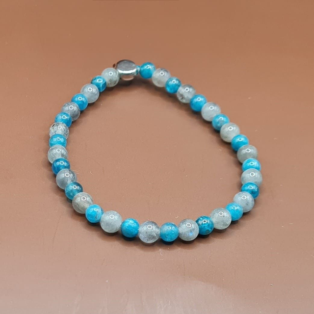 Bracelet enfant Apatite bleue - labradorite