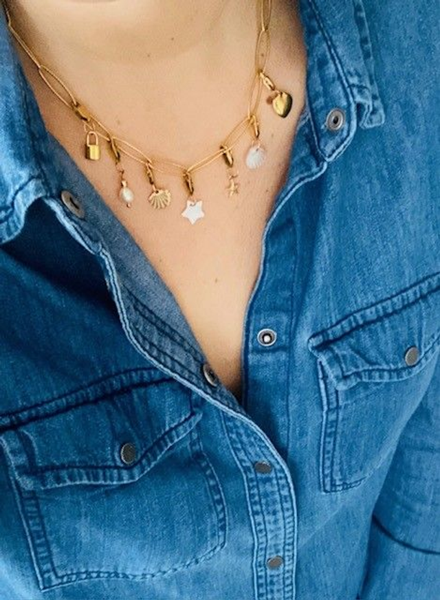 Collier Fille « Philippine » 1 charm