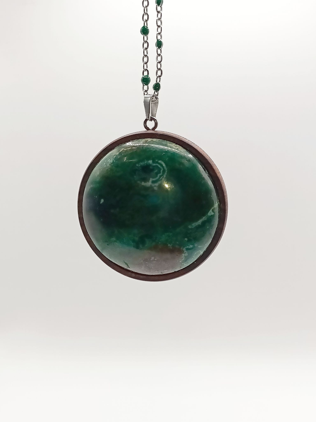 Collier, pendentif Palissandre Santo, secret de Chrysocolle