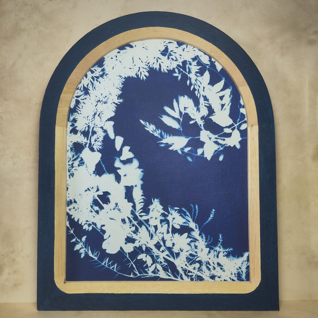 Cyanotype encadré -série LES ARCHES-