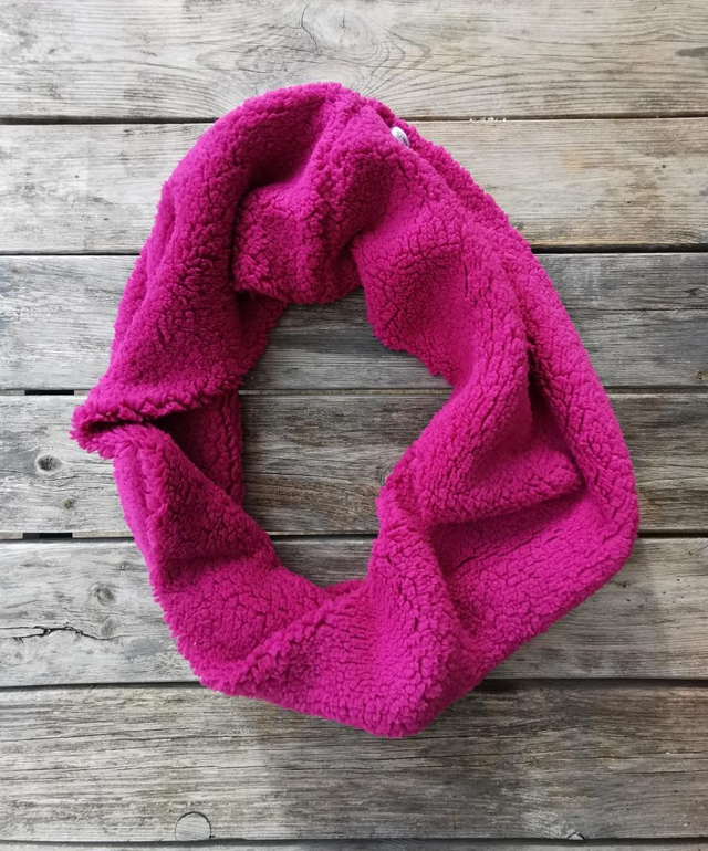 Double snood uni fushia