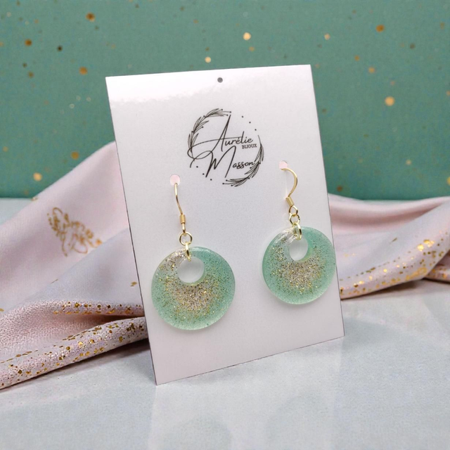Boucles d'oreilles "Green Tea"
