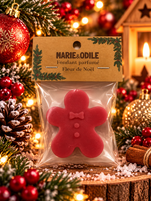 Fondant parfumé Fleur de Noël - 14 grammes