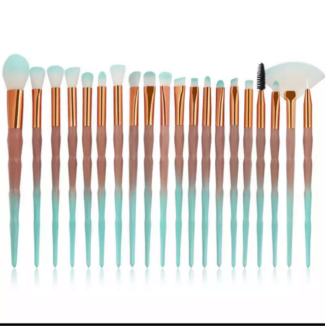 Set De 20 Pinceaux Teint &amp; Yeux