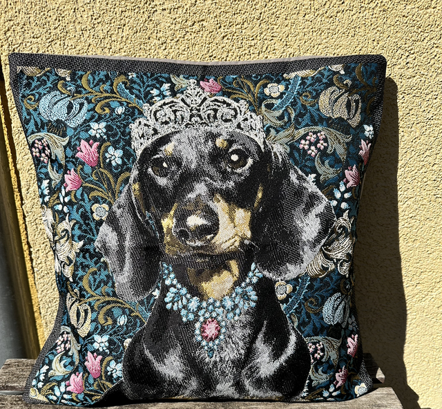 Fourre de coussin chien royal  