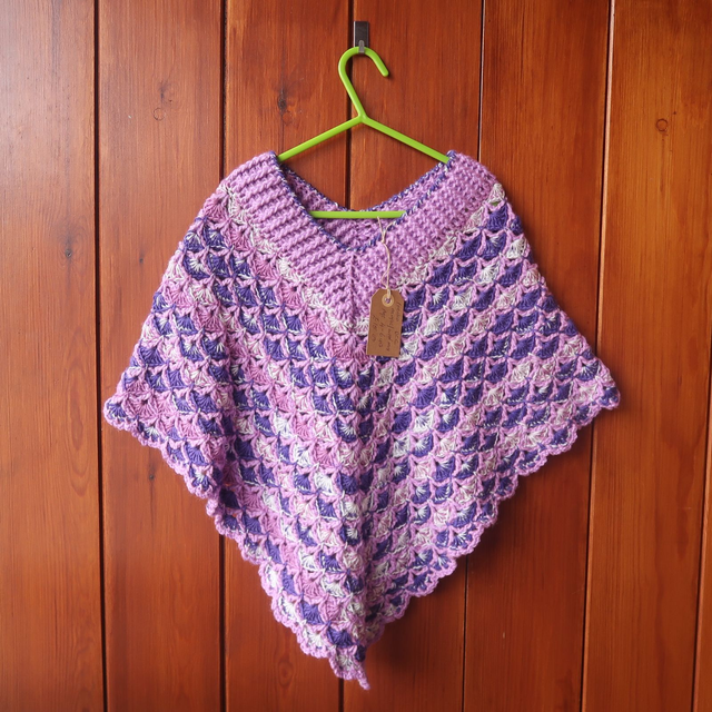 Child's Crochet Poncho - 4-6 Years