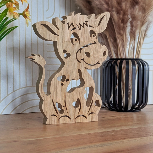 Vache en chêne
