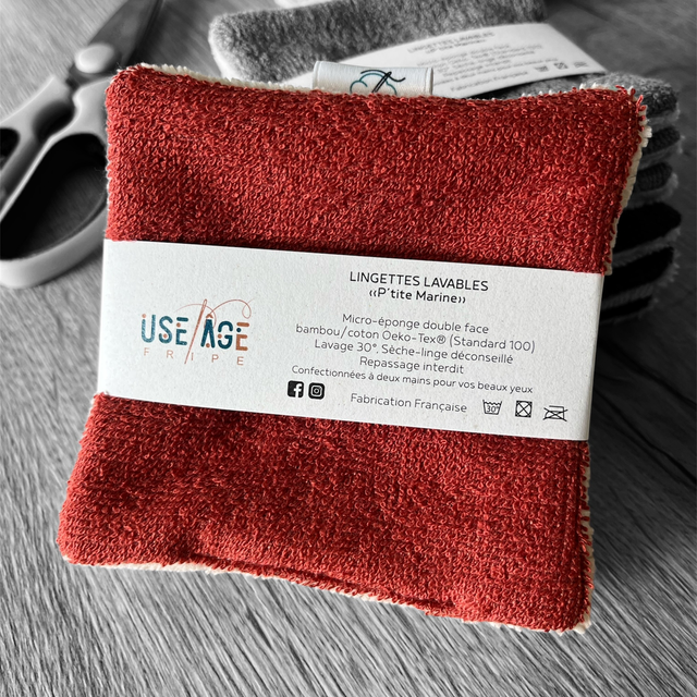 Lingettes lavables double face x3 zéro déchet ! 🌿
