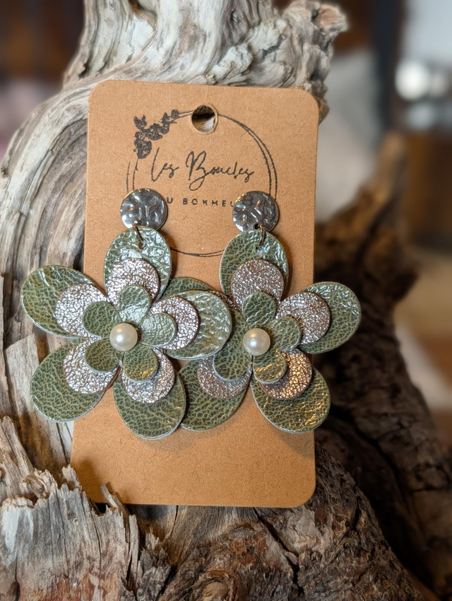 Boucles d'oreilles Collection Marguerite m048