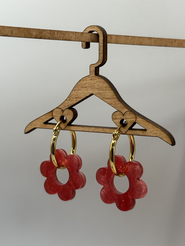 Boucles d’Oreilles « Fleurs Rétro » Galaxie