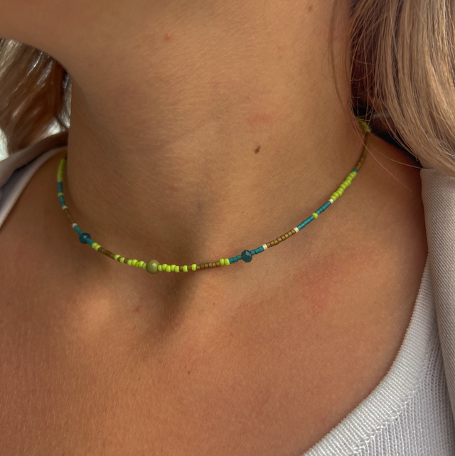 Ras de cou en perles rocailles Japonaise Miyuki