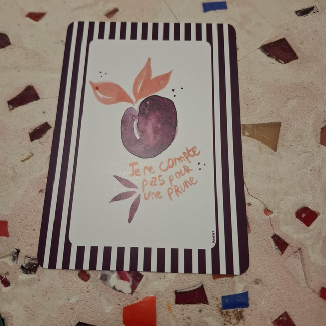 Maa17 carte postale prune