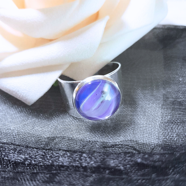 DOUCE NUIT - Bague ajustable - Large argentée