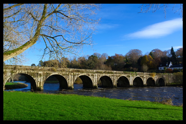 A4 Bridge in Autumn - Photoprint Framed