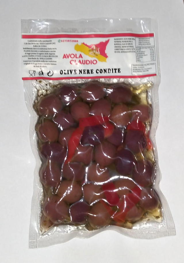 Olive nere condite 