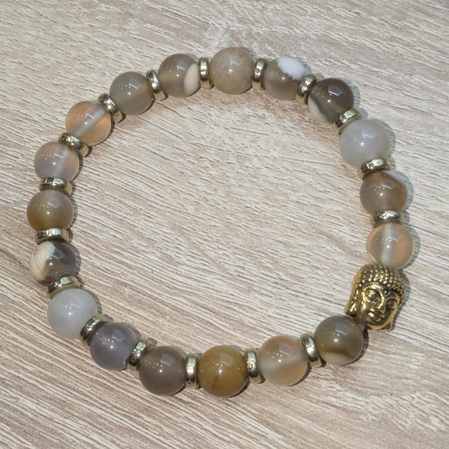 Bracelet "Agate de Madagascar" 8mm BR-065