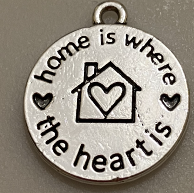 Home Is Where The Heart Is Charm