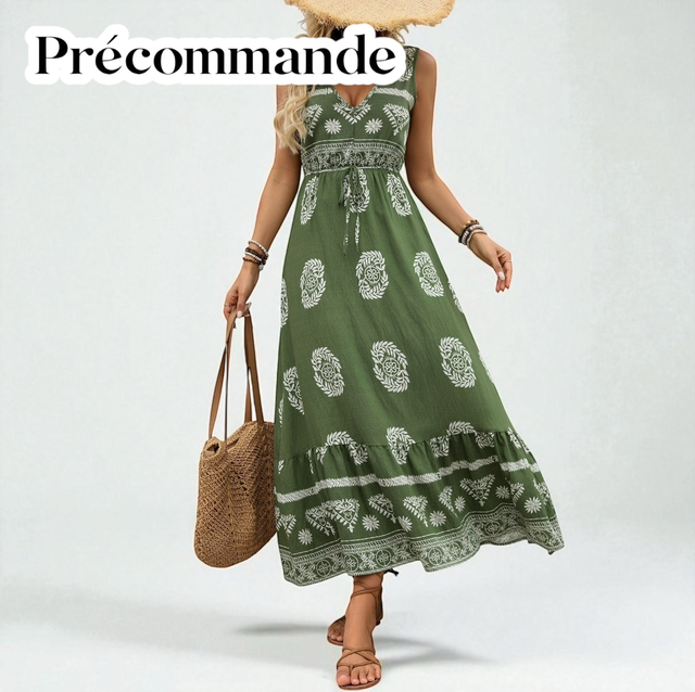 Robe ORÉLIA Vert | PRÉCOMMANDE 
