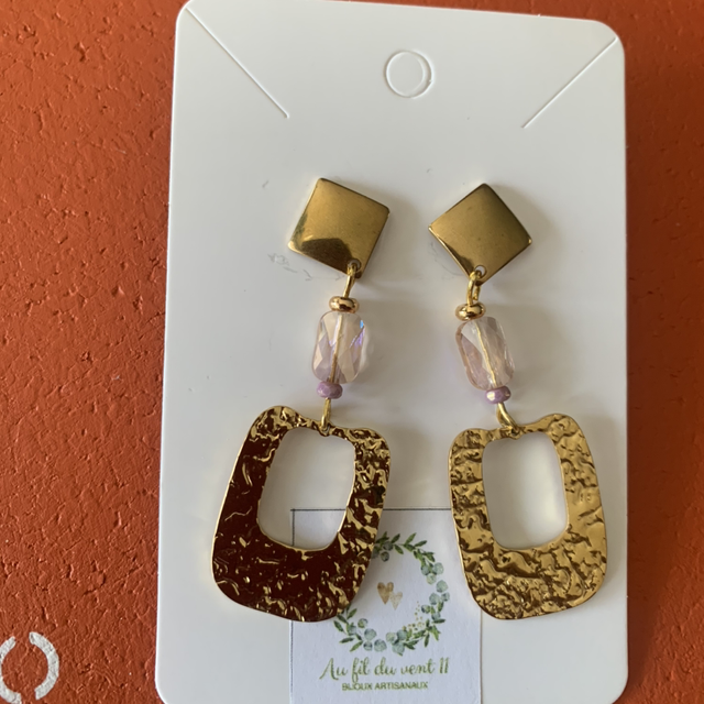 Boucle d’oreilles Rose