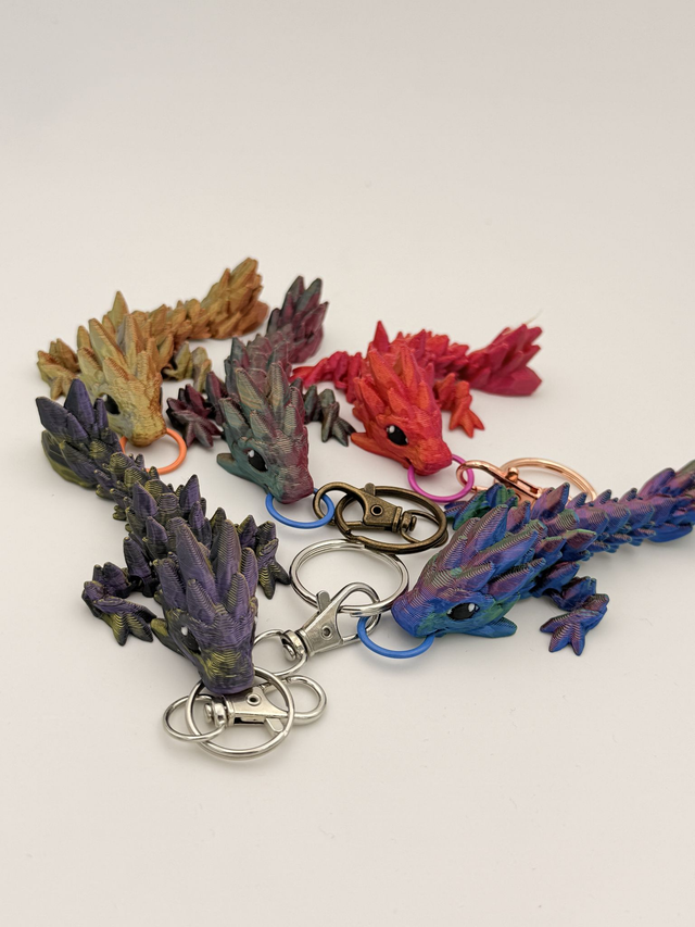 Draak Gemstone Sleutelhanger