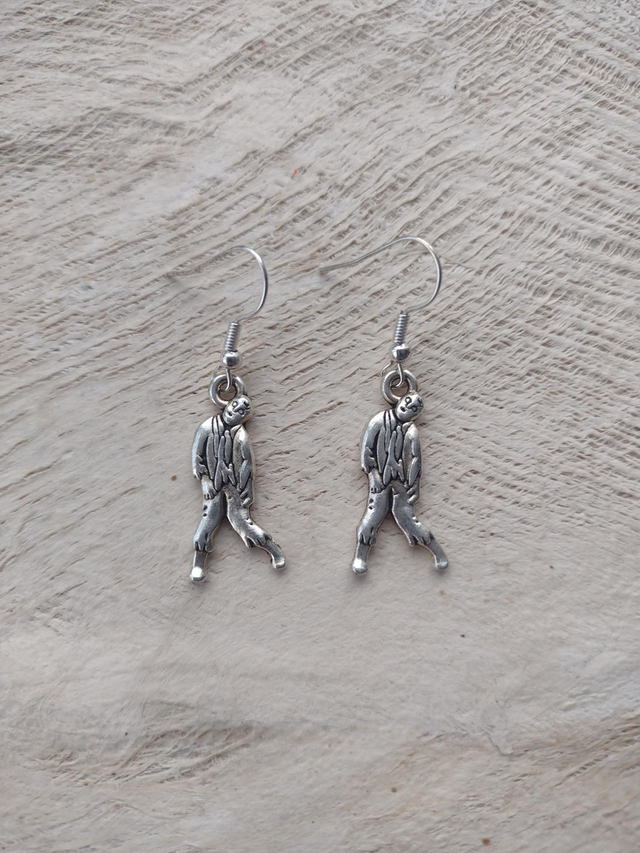 Zombie silver earrings 