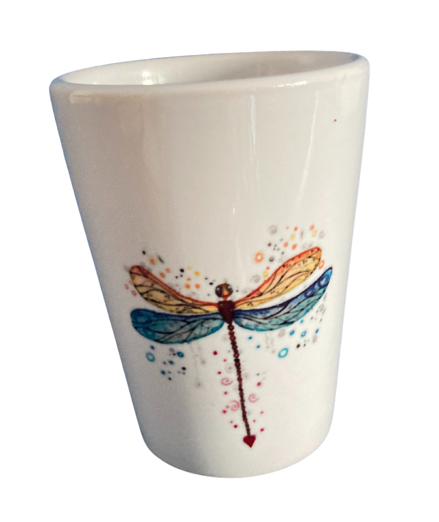 Schnapsglas Keramik "Libelle"
