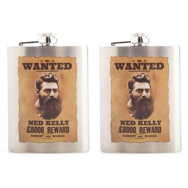 Outback Trading Mdi - Ned Kelly Metal Flask