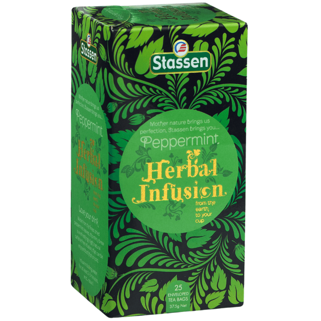 Stassen Peppermint Herbal Infusion Tea Gastro-Teebeutel