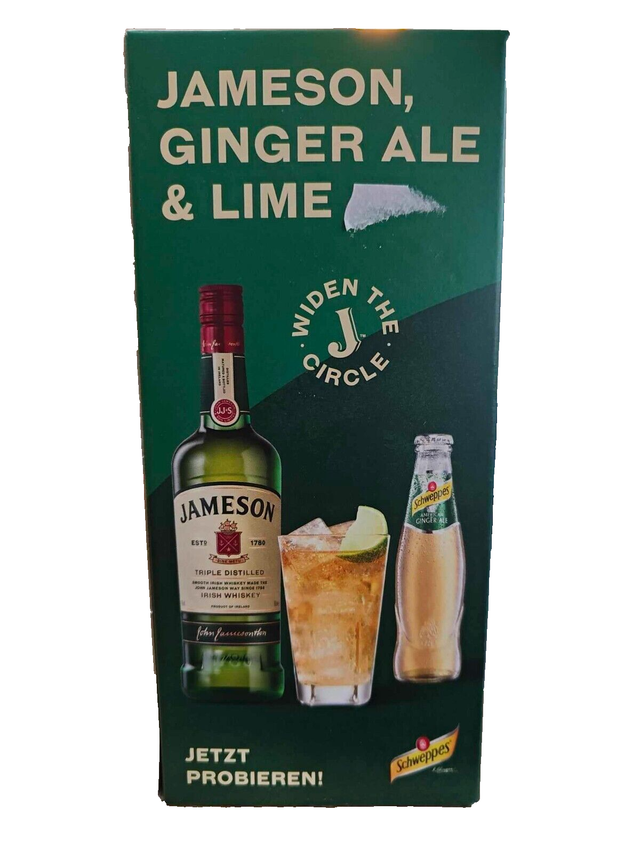 Jameson Ginger Ale & Lime Sweppes Irish Whisky Paket