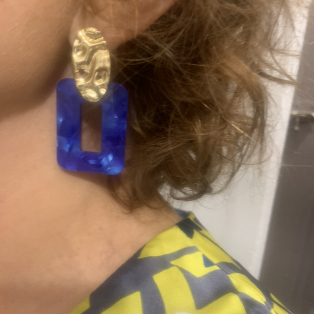 Boucle d’oreille Cobalt